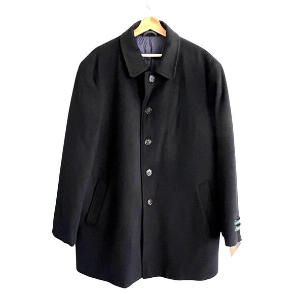Lauren Ralph Lauren Mens Down Filled Wool Coat Sz 46 Old Money Corporate Casual